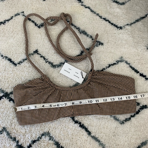 NWT Proenza Schouler White Label Cropped Gingham Halter Bralette - Picture 12 of 12